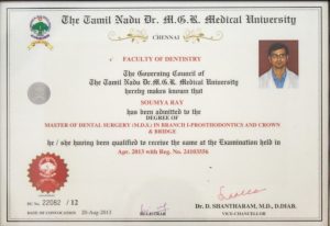 MDS Certificate