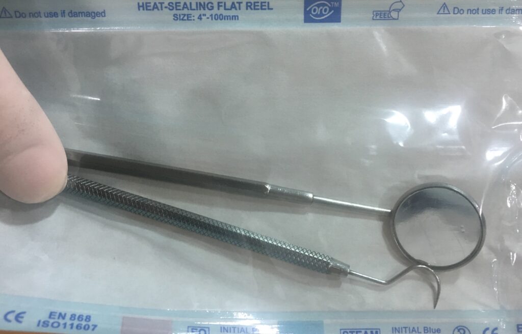 Dental instruments cleaned